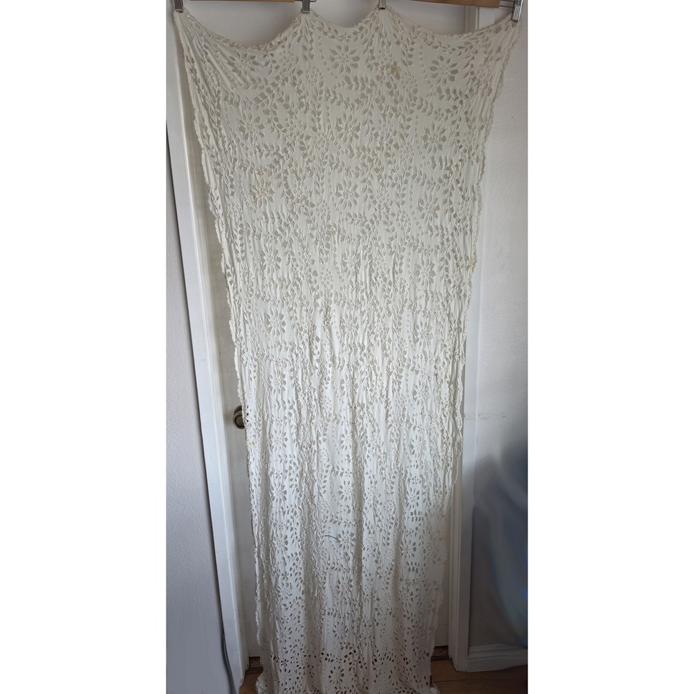 Chan Luu Scarf Off-White Women Boho Wrap Shawl Rectangle Bohemian Lace